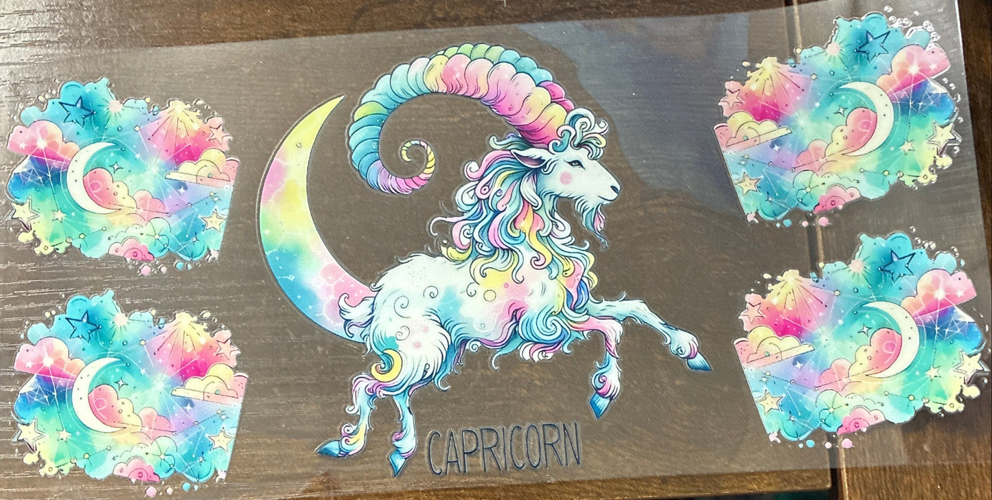 16oz Coloful Capricorn Zodiac Cup Wrap