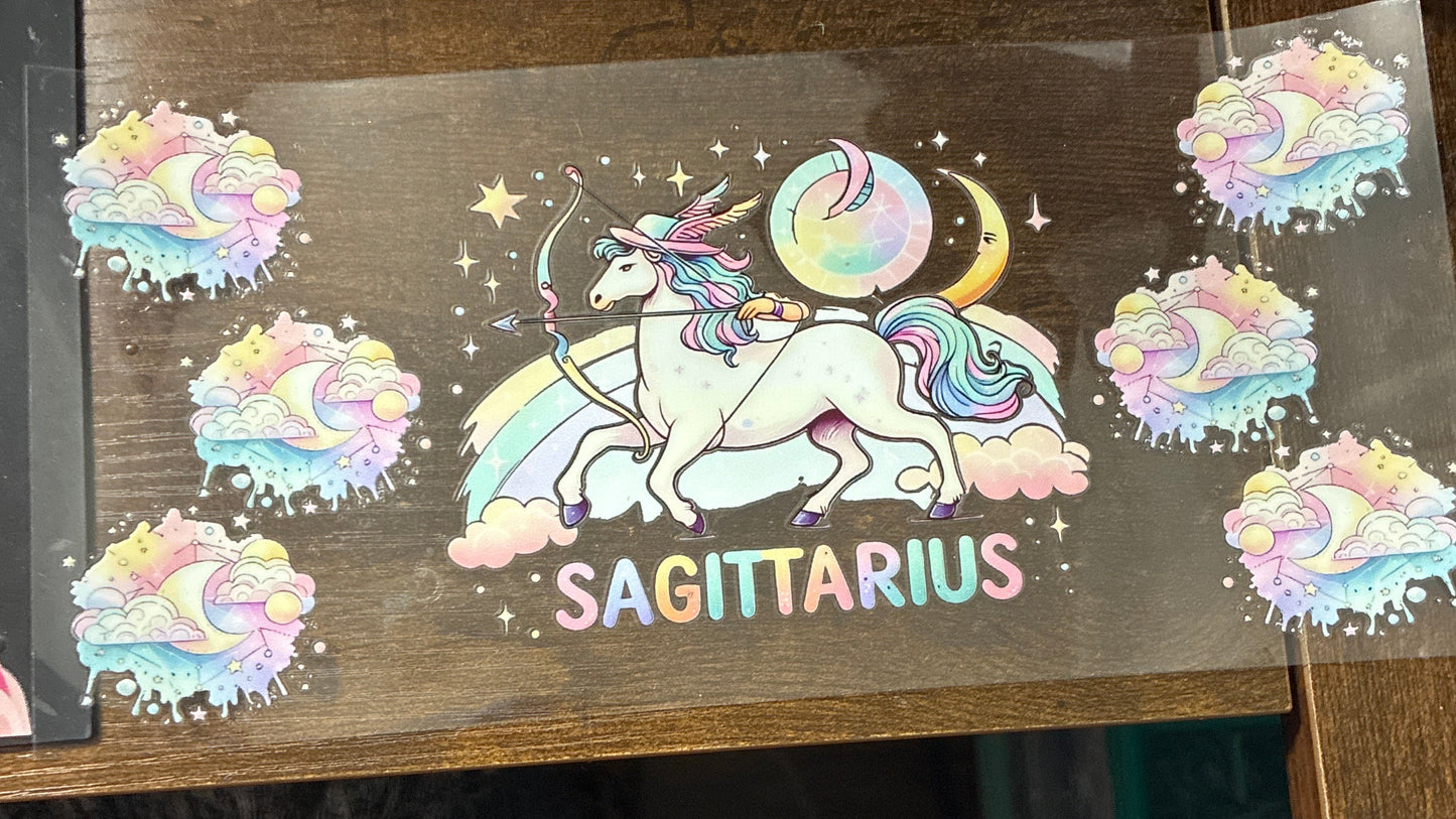 16oz Colorful Sagittarius Zodiac Cup Wrap