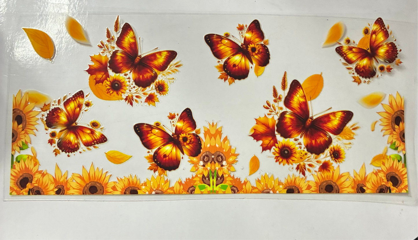 16oz Butterfly Cup Wrap