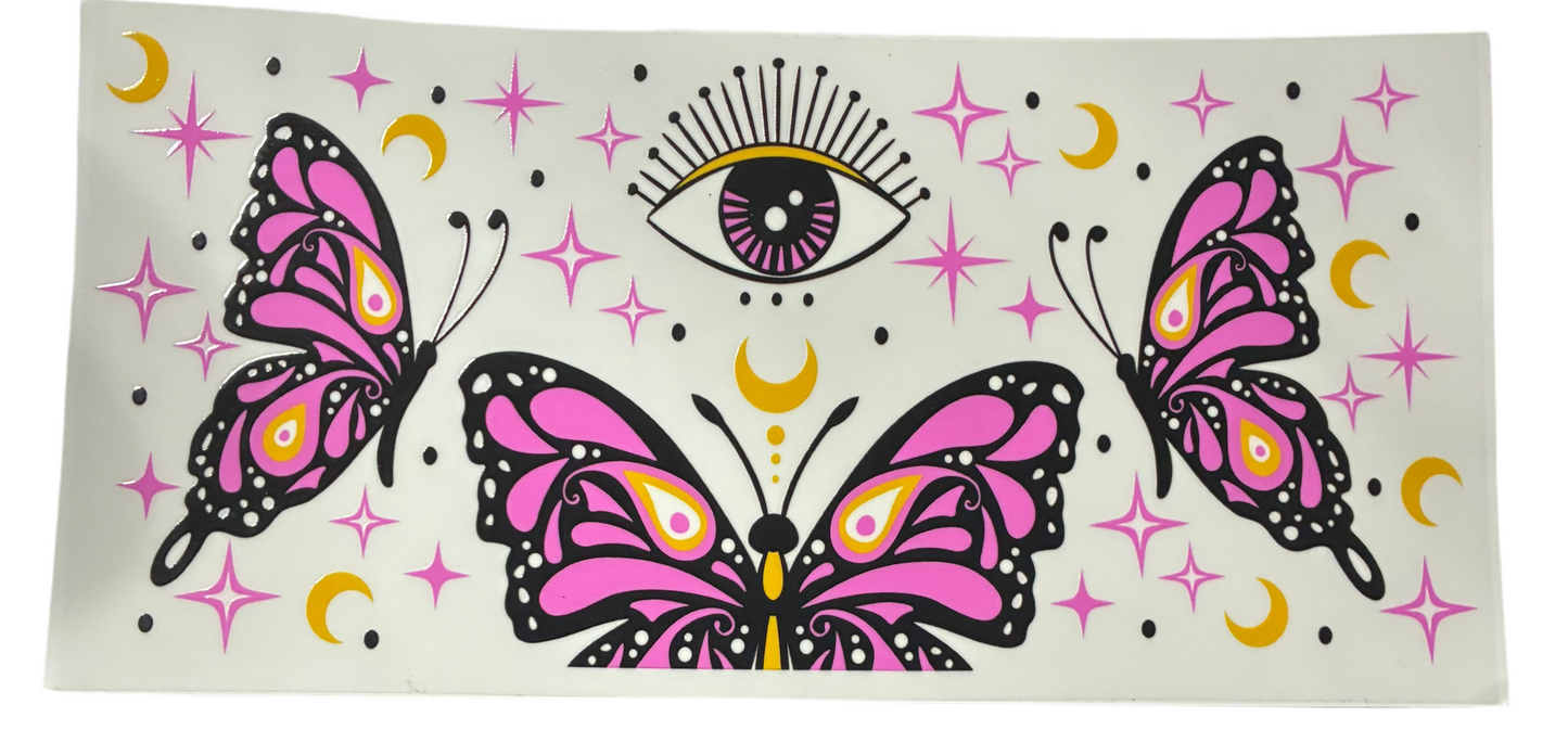 16oz Butterfly Cup Wrap