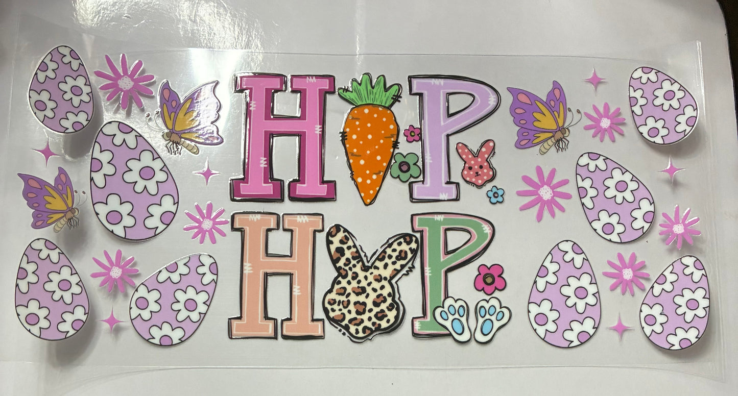 Easter bunny hip hop 16 oz cup wrap