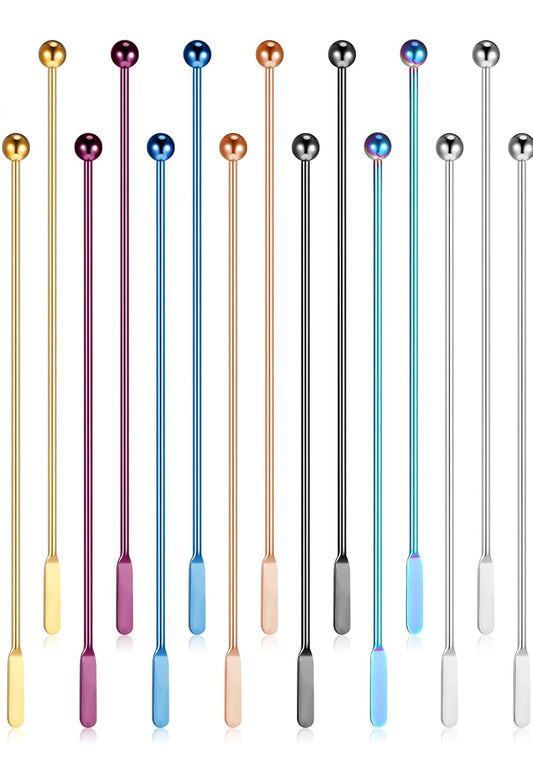 Custom Beadable Metal Stirrers