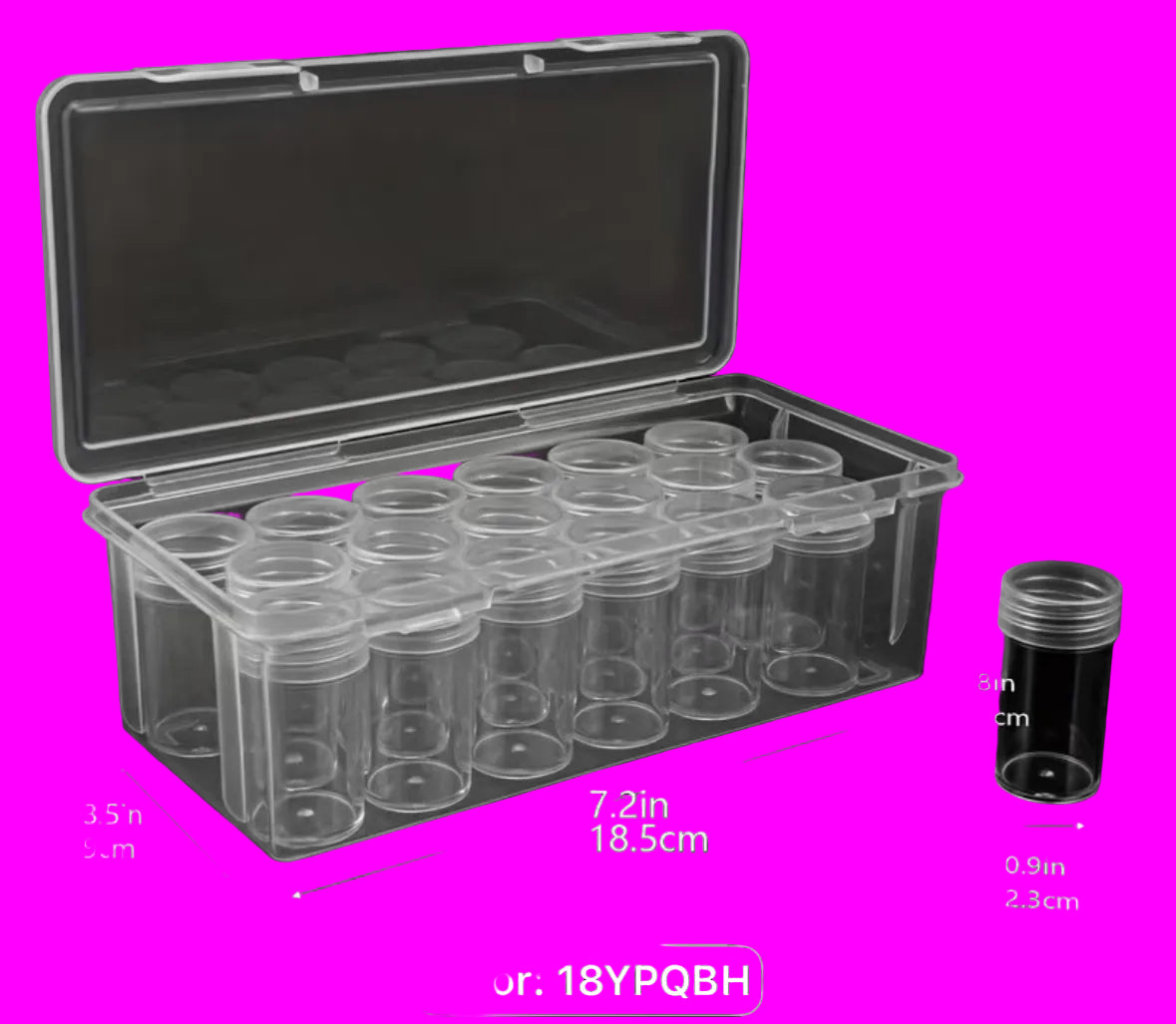 18pc clay/shaped glitter sample box