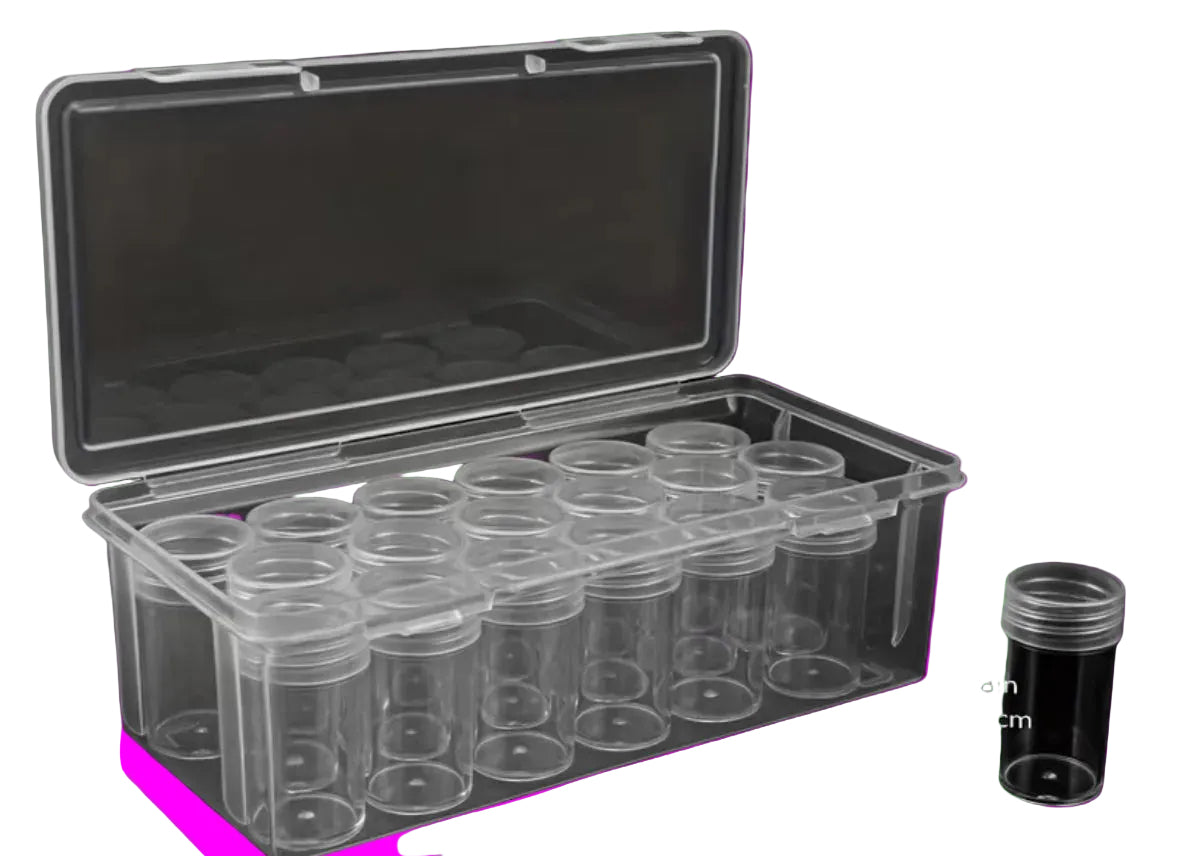 18pc clay/shaped glitter sample box