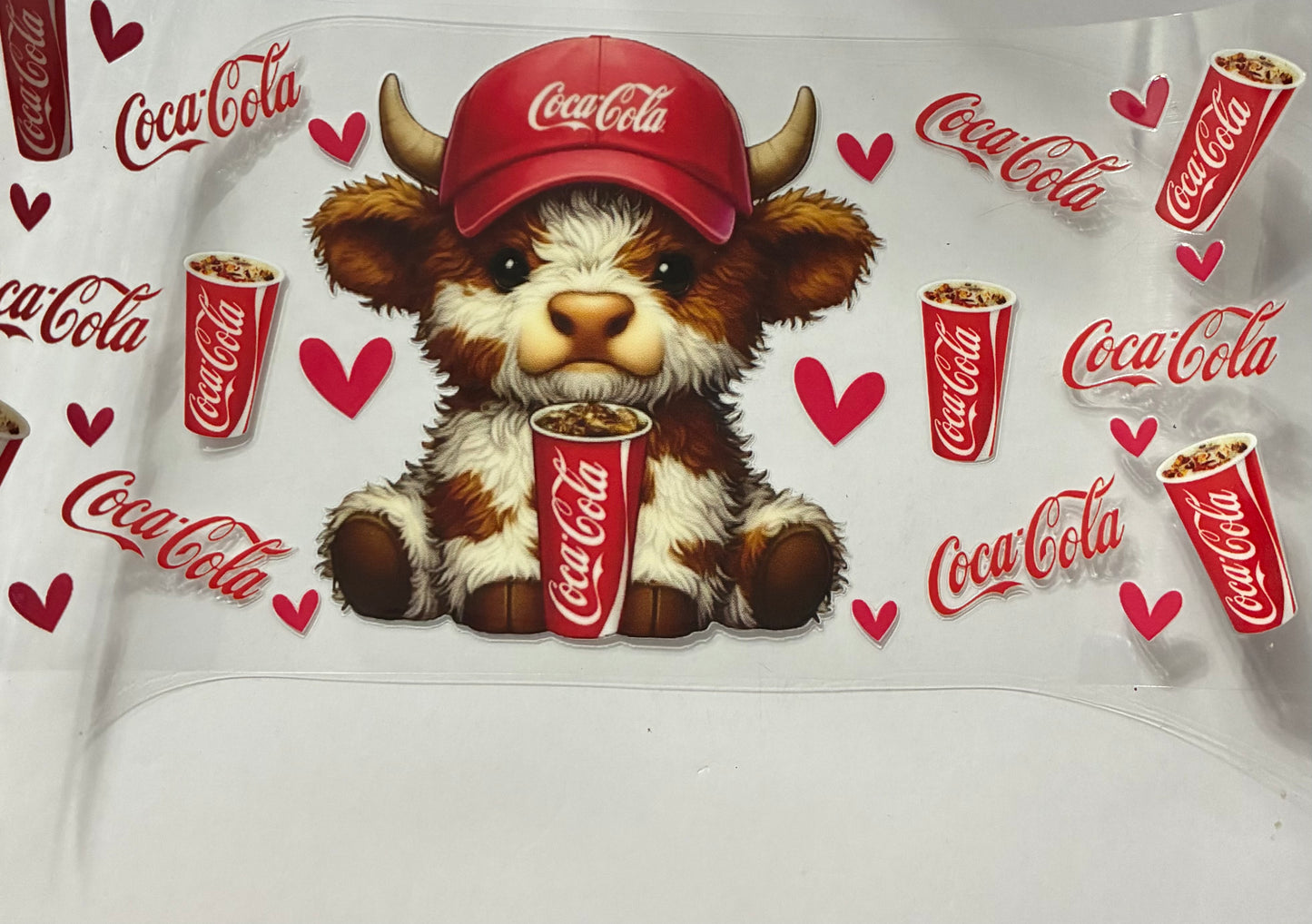 16oz Highland Cow Drink Cup Wrap