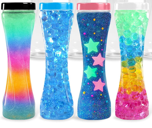 10oz sensory bottles - “Shake the Magic, Find Your Calm”
design the bottle and make it your own and filled with sand, glitter, or themed fillers