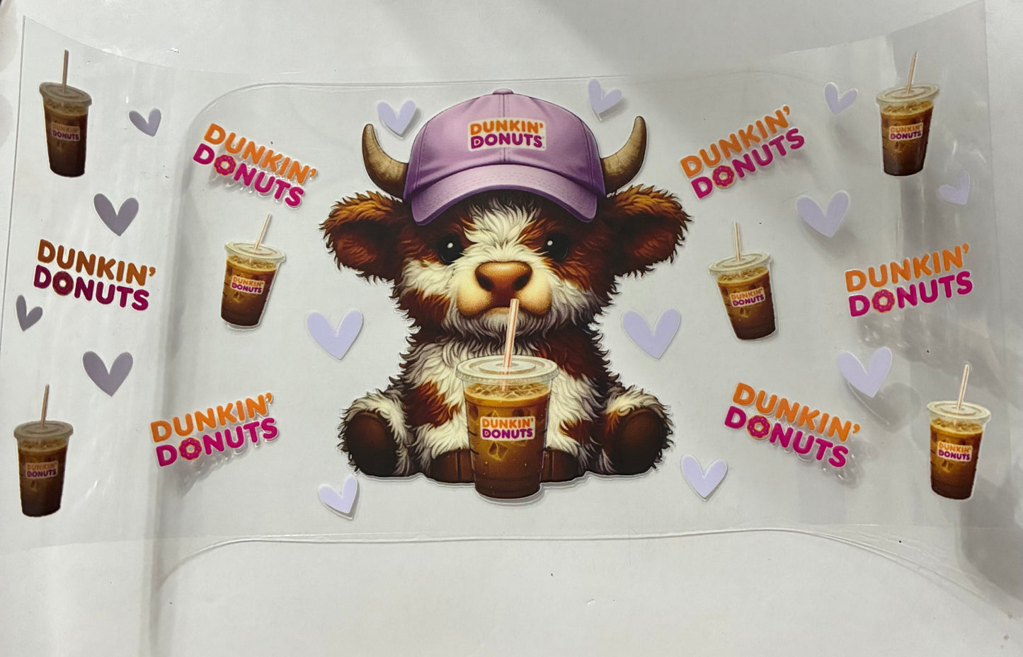 16oz Highland Cow Drink Cup Wrap