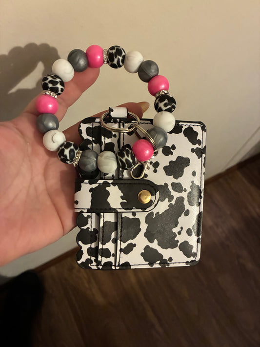 Beaded wristlets with wallets