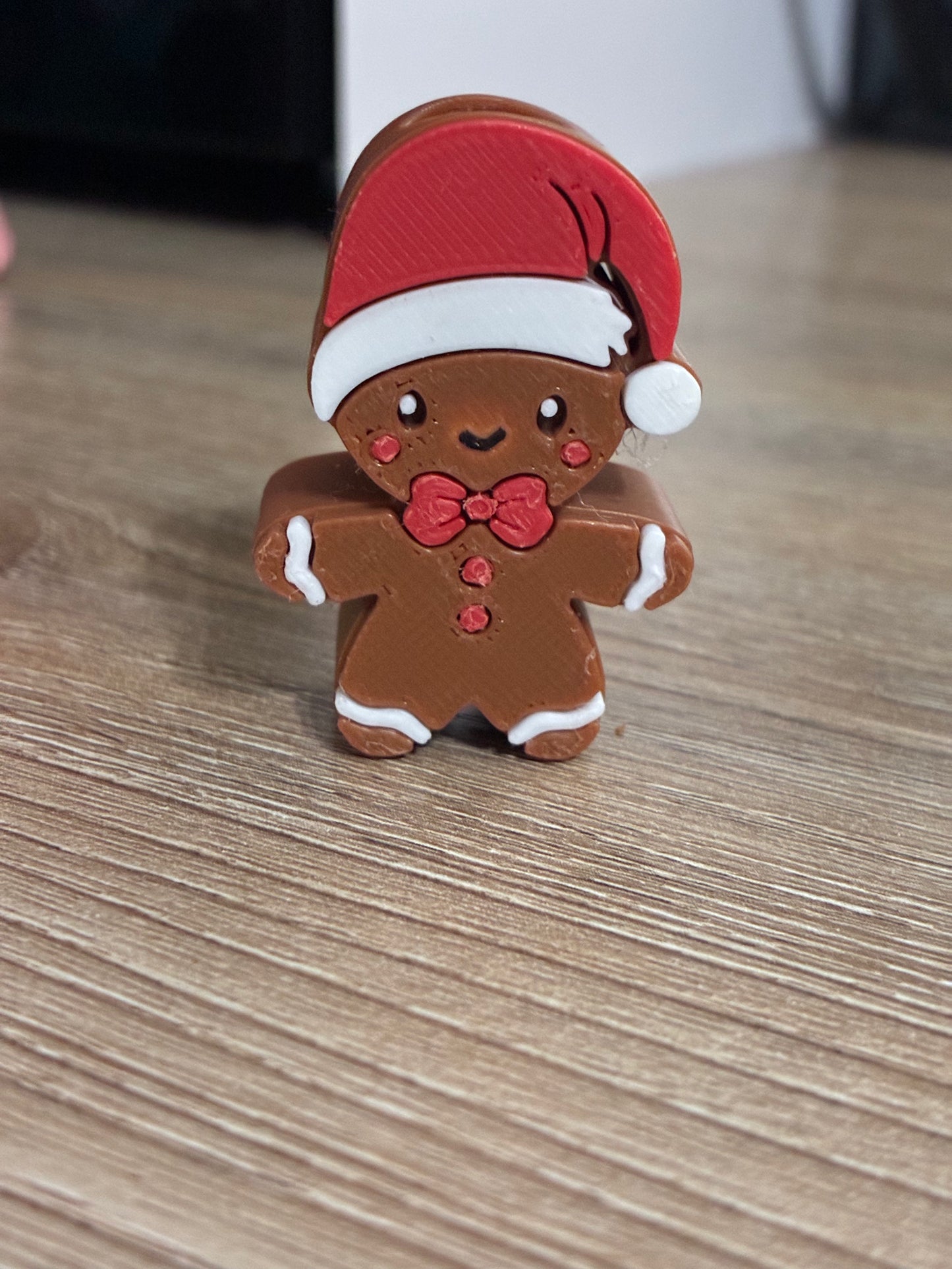 3D straw topper - gingerbread man