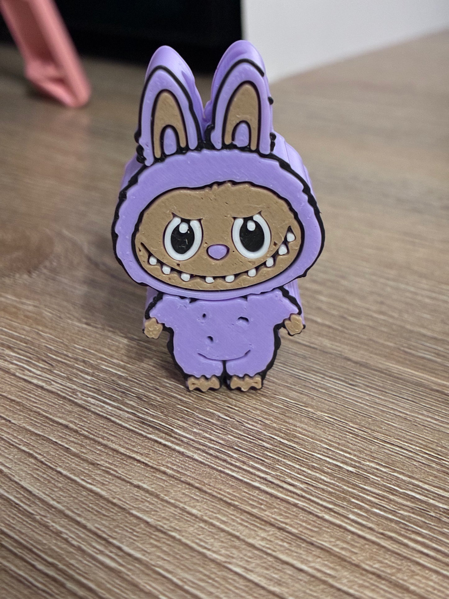 3D straw topper - purple Bubus