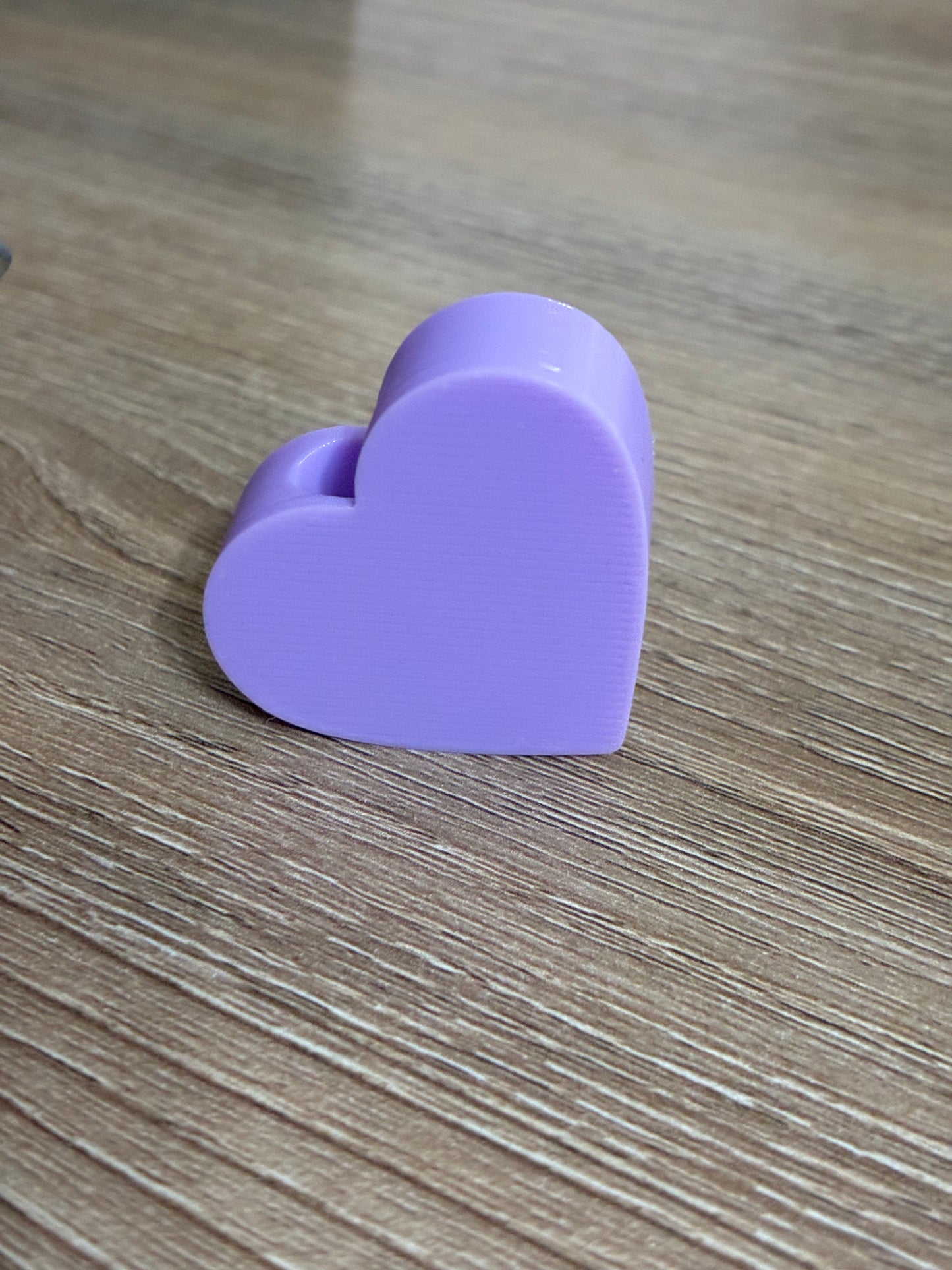 3D straw topper - Purple Heart