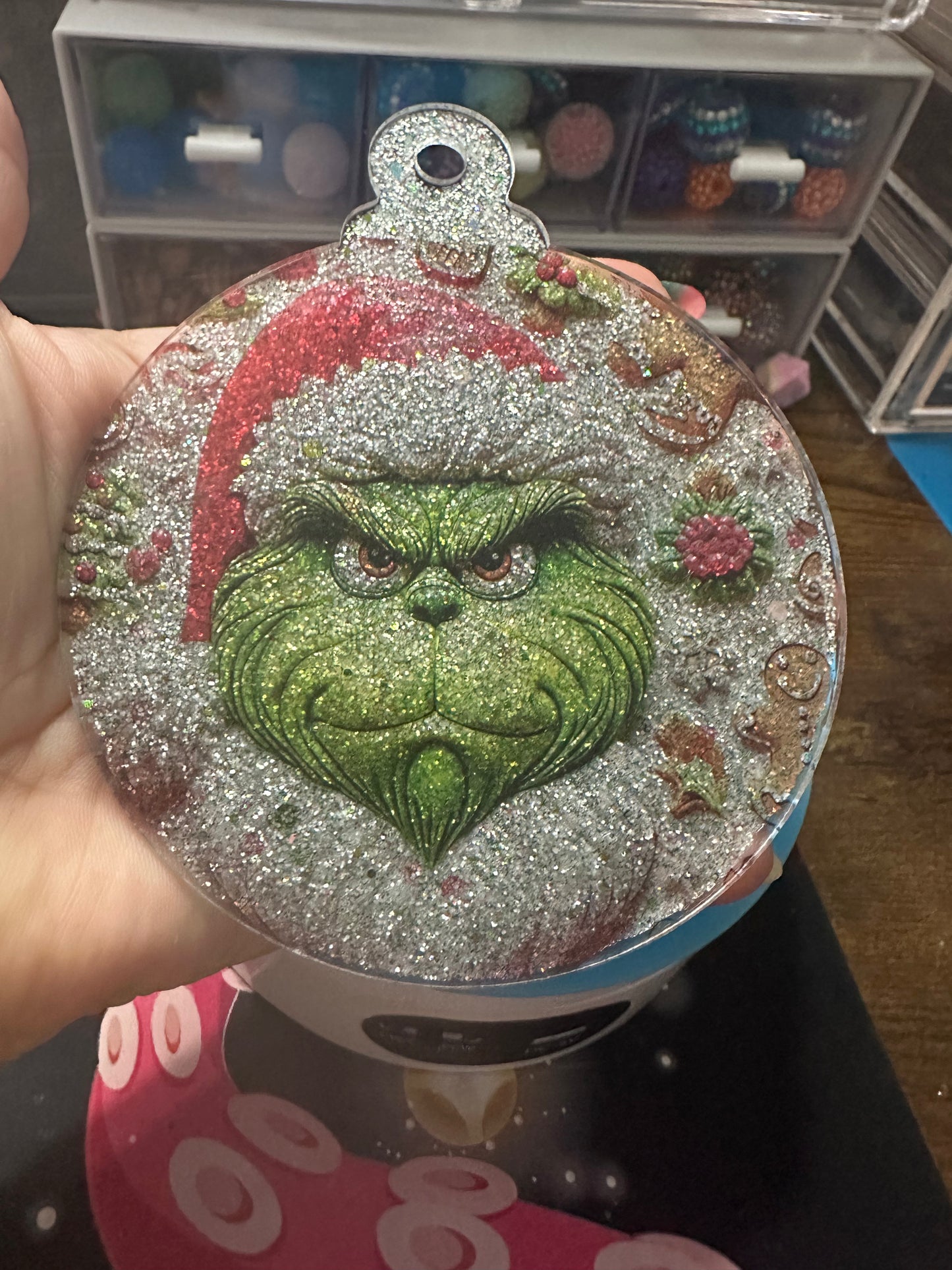 Premade Xmas ornaments some come with beads and a focal bead on it.