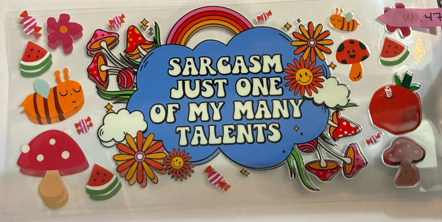 16oz Sarcasm Talents Cup Wrap