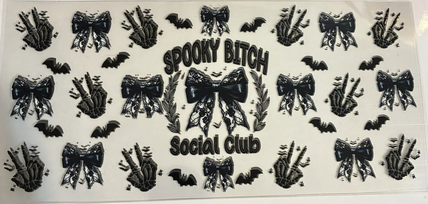 16oz Spooky Bitch Cup Wrap
