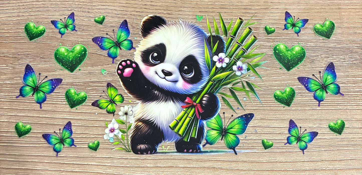 16oz Butterfly Panda Cup Wrap