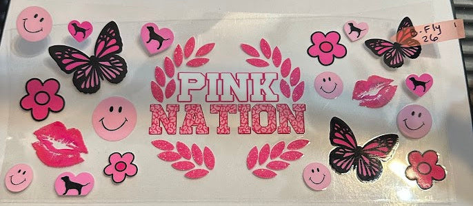 16oz Pink Nation Cup Wrap