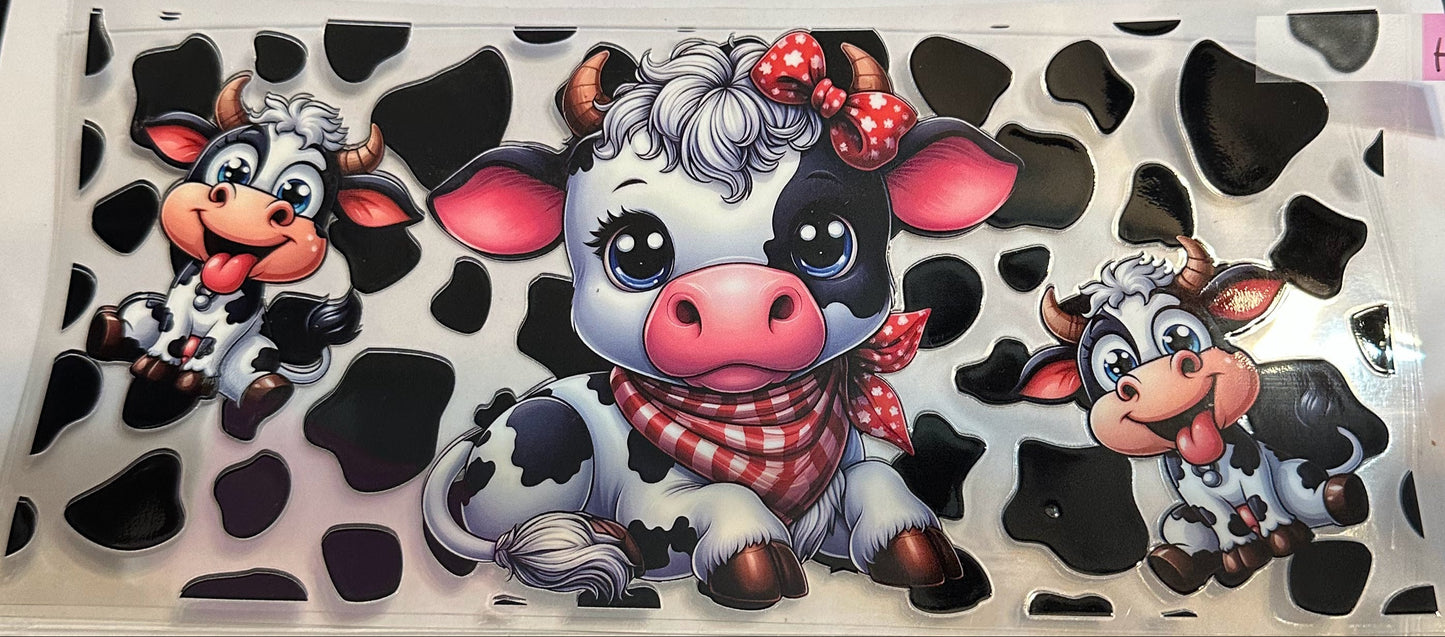16oz Highland Cow Cup Wrap