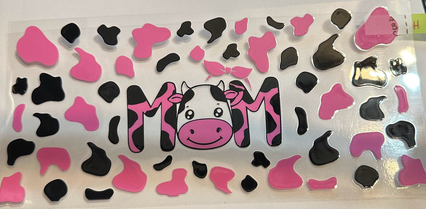 16oz Cow Mom Cup Wrap