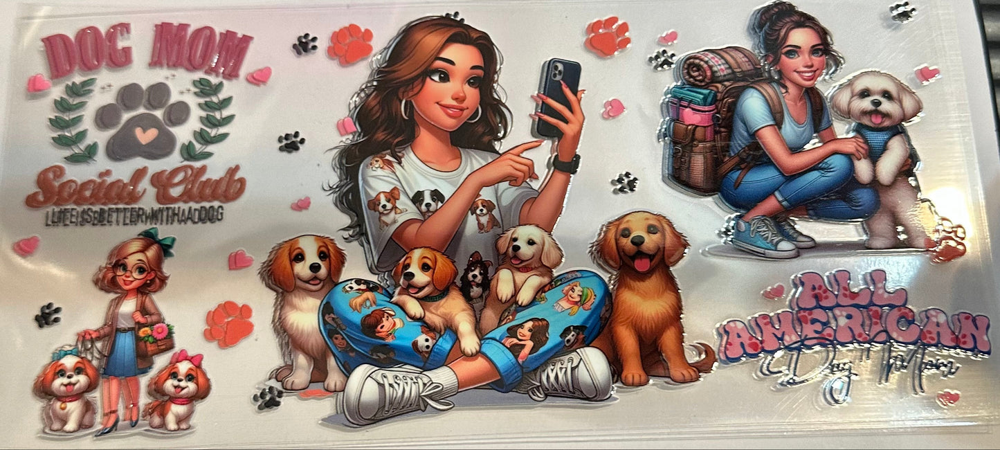 16oz Dog Mom Cup Wrap