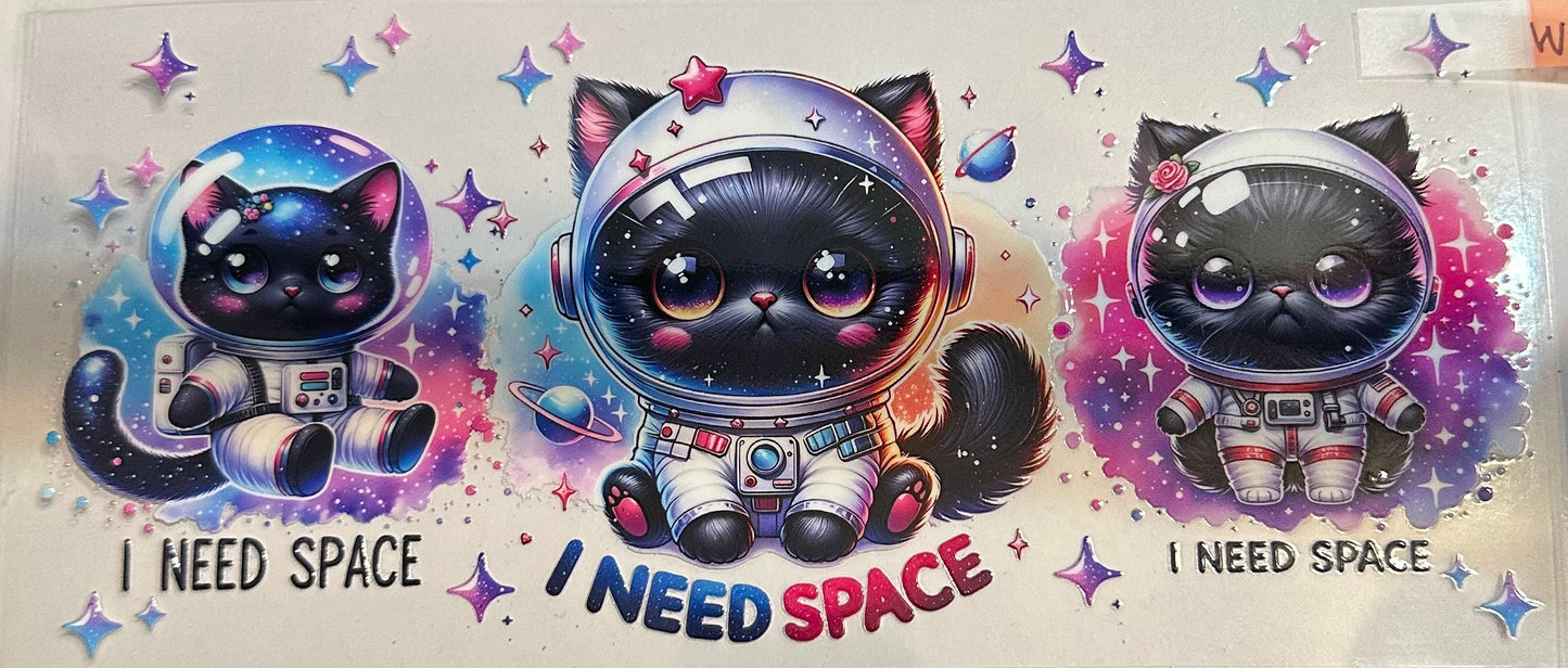 16oz Space Kitty Cup Wrap