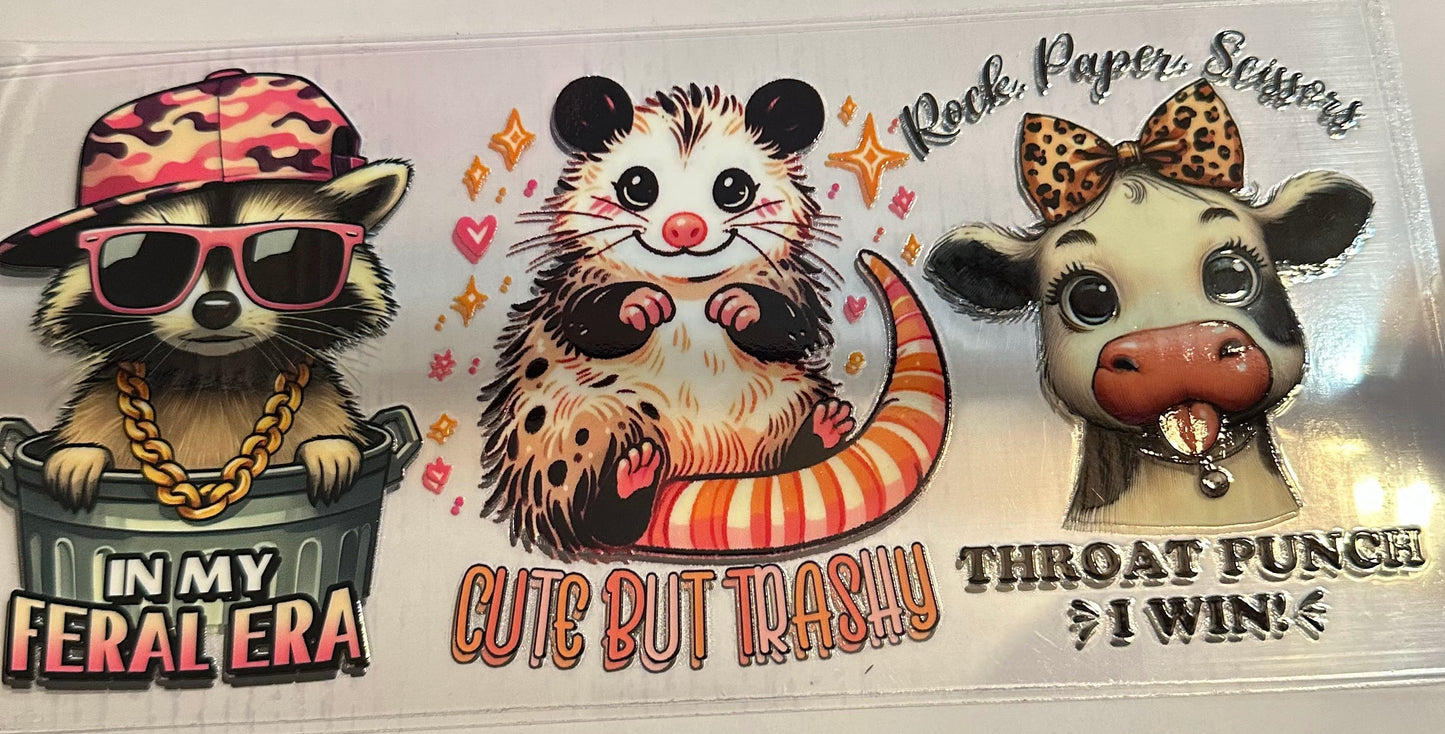 16oz Funny Animals Cup Wrap