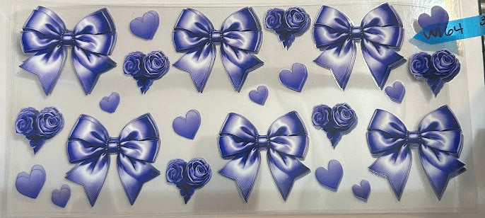 16oz Bows and Hearts Cup Wrap