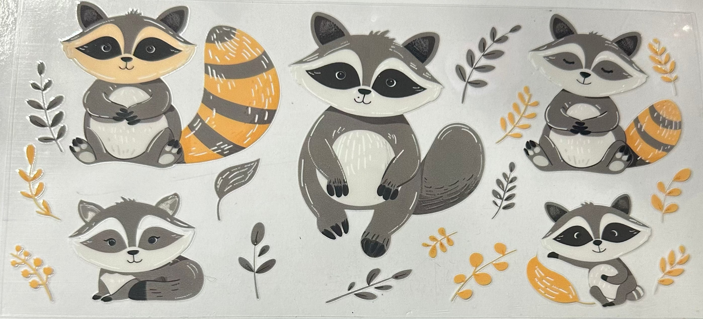 16oz Raccoon Cup Wrap