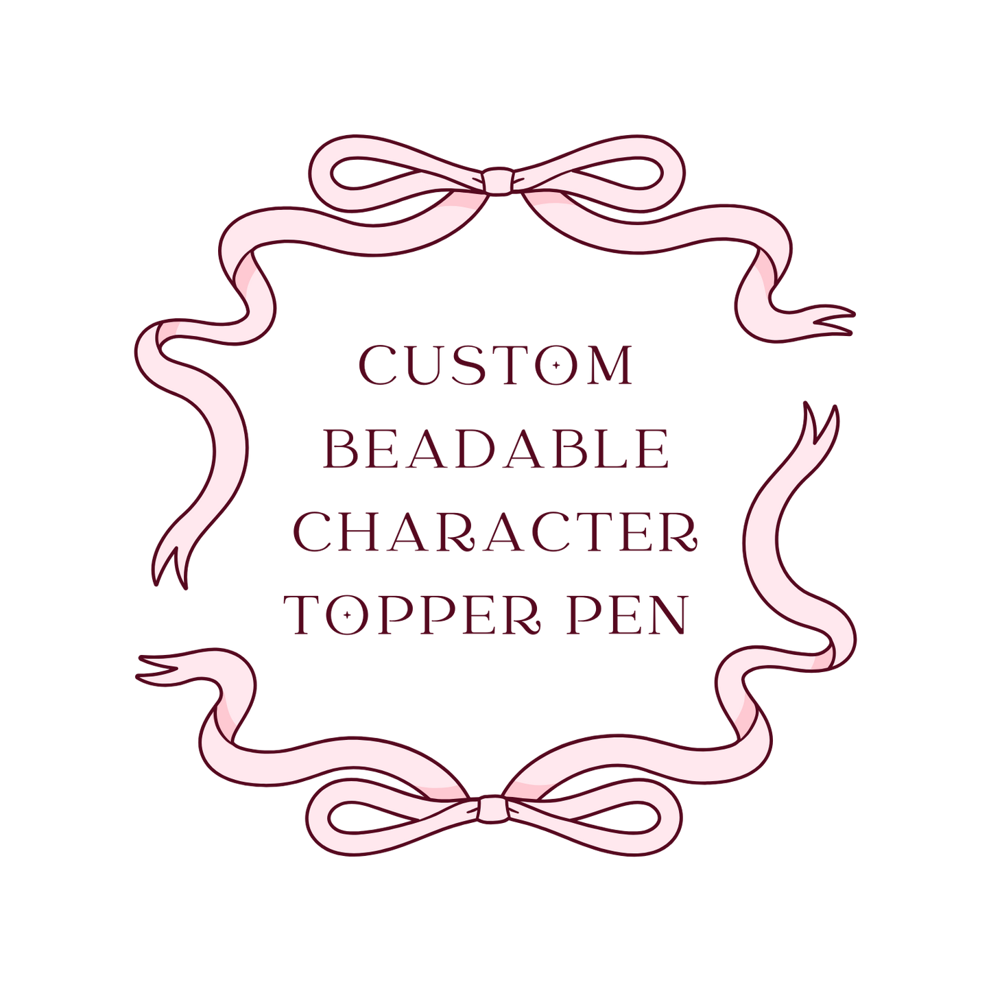 Custom Beadable Character Topper Pen
