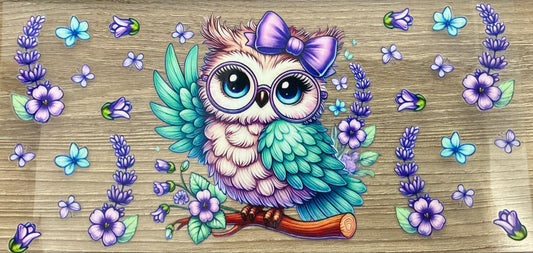 16oz Colorful Owl Cup Wrap