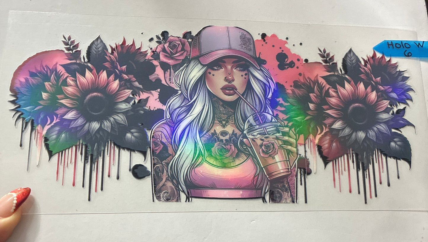 16oz Holographic Cup Wrap