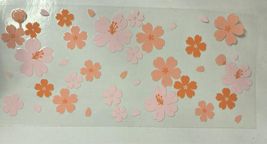 16oz Floral Cup Wrap