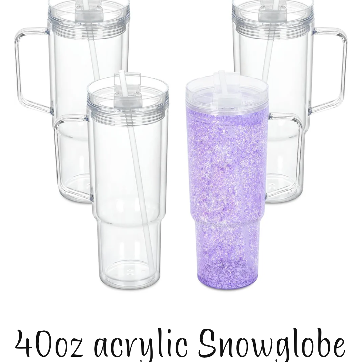 40oz snow globe tumblers