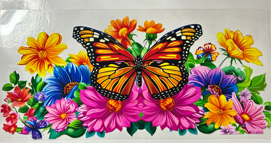 16oz Butterfly Cup Wrap