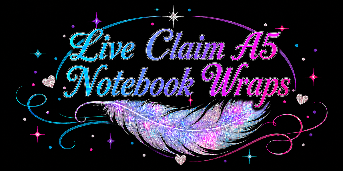 Live Claim A5 Notebook Wraps