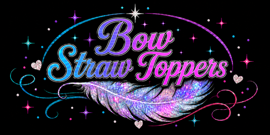 Bow Straw Toppers