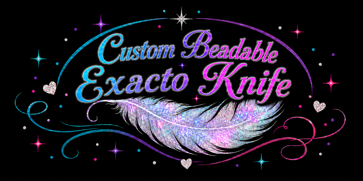 Custom Beadable Exacto Knife