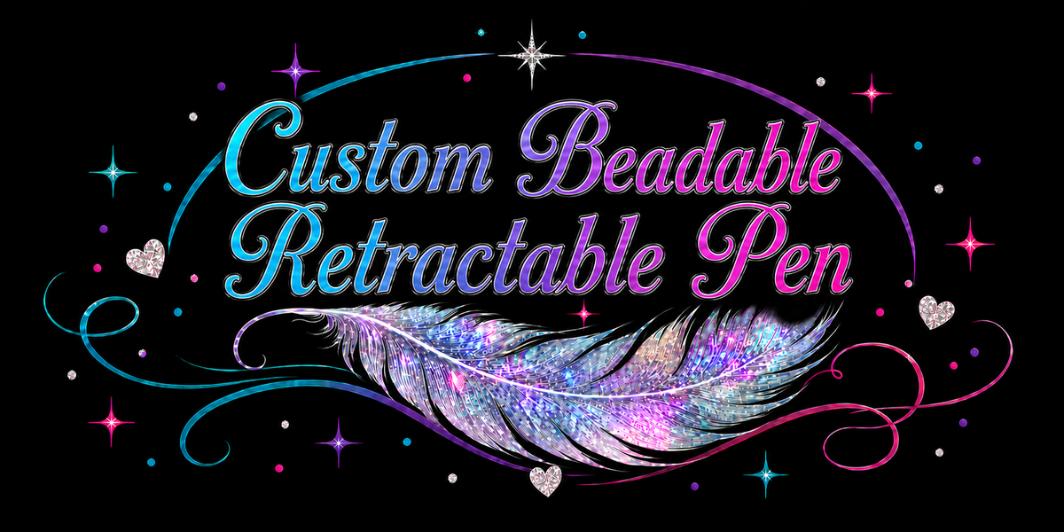 Custom Beadable Retractable Pen