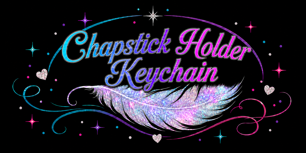 Chapstick Holder Keychain