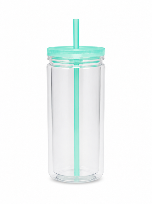 20oz Acrylic Snowglobe (Colored Lids)