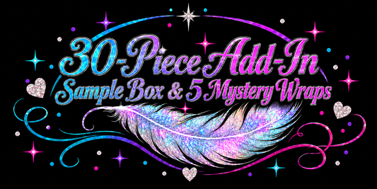 30-Piece Add-In Sample Box & 5 Mystery Wraps