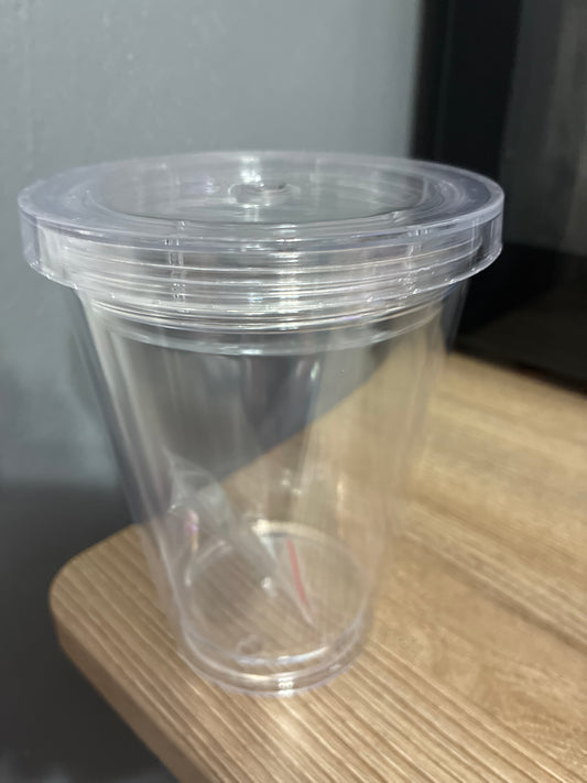 12oz tapered snow globe cup