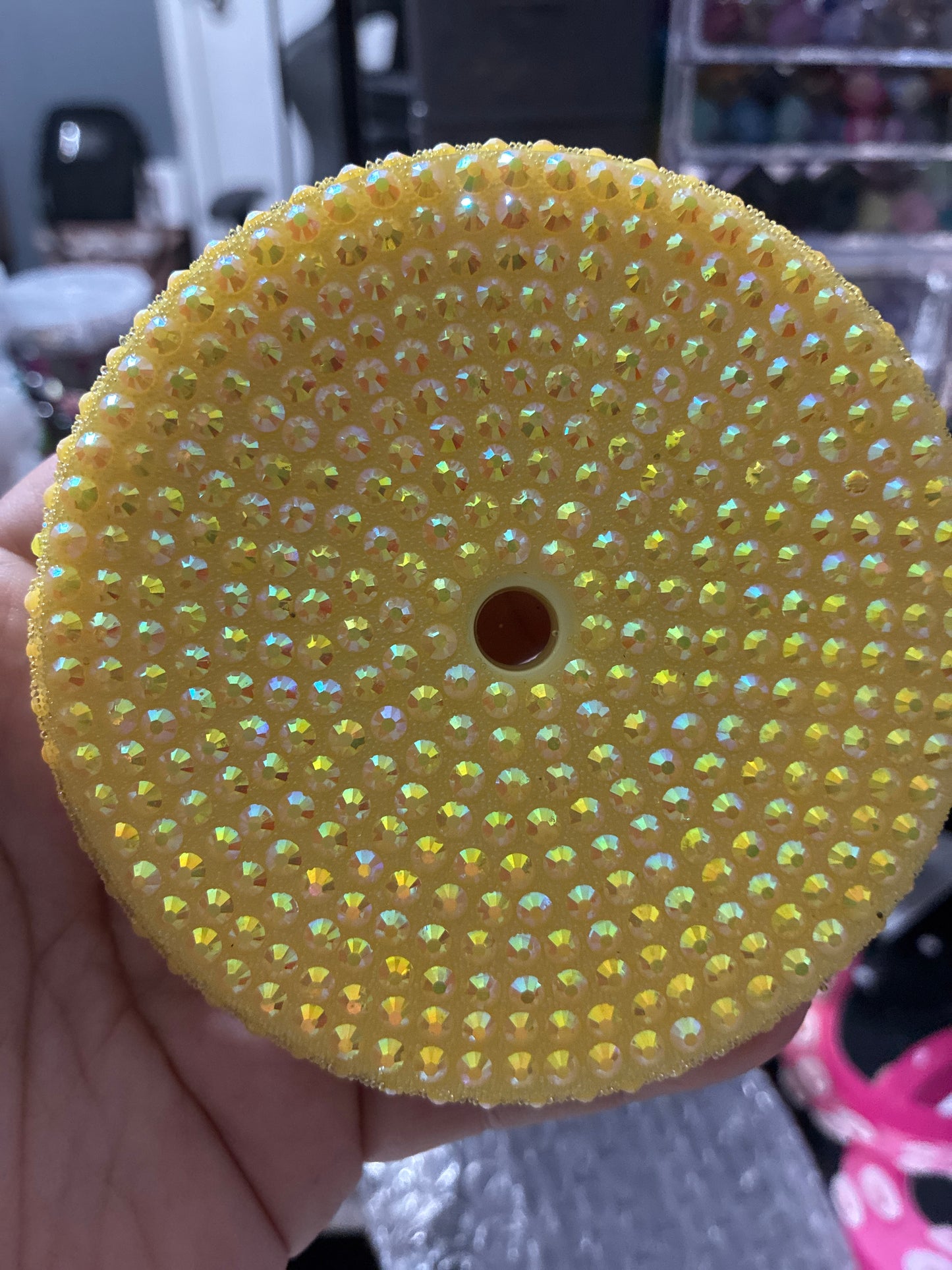 24oz bling lids comes with matching my plastic color straw