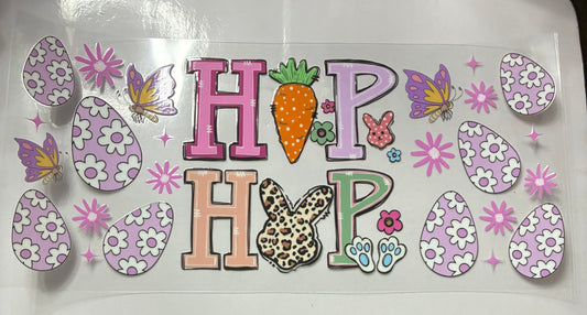 Easter bunny hip hop 16 oz cup wrap
