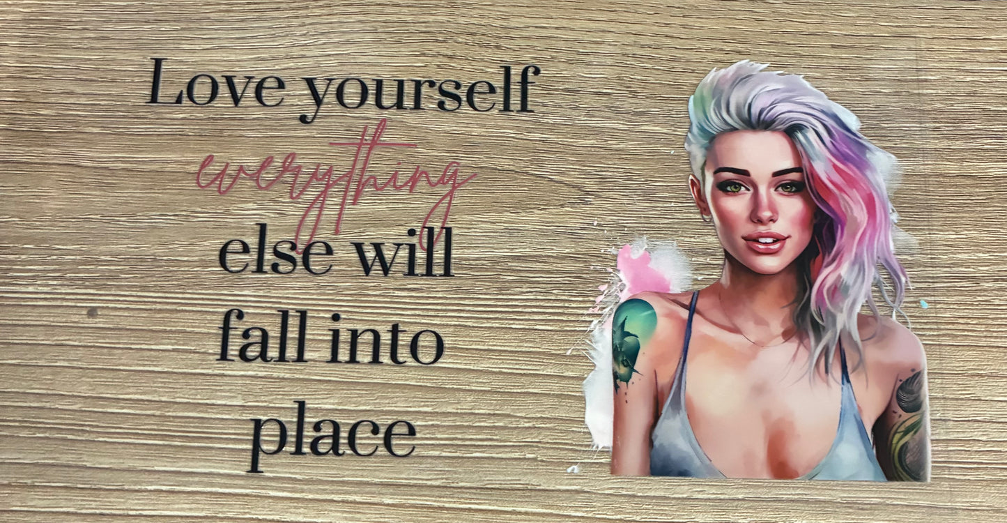 16oz Love Yourself Cup Wrap