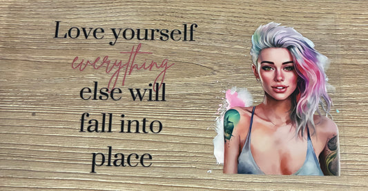 16oz Love Yourself Cup Wrap