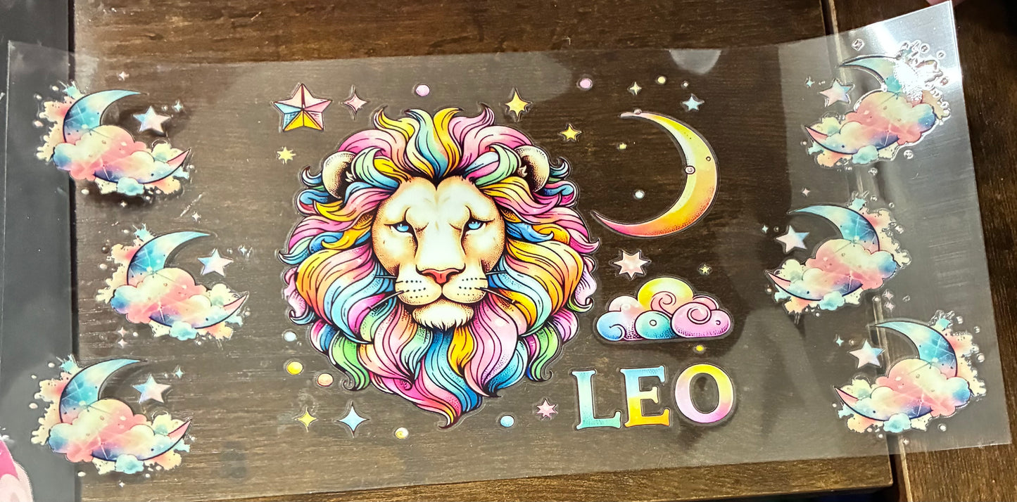 16oz Colorful Leo Zodiac Cup Wrap