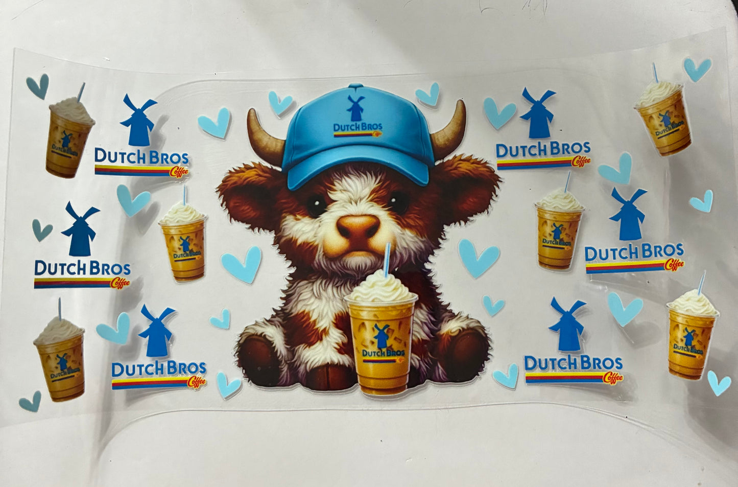 16oz Highland Cow Drink Cup Wrap