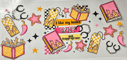 16oz Spicy Book Cup Wrap