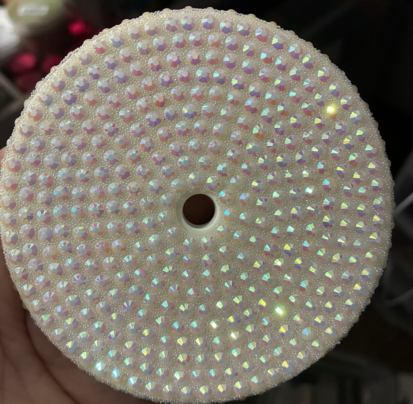 24oz bling lids comes with matching my plastic color straw