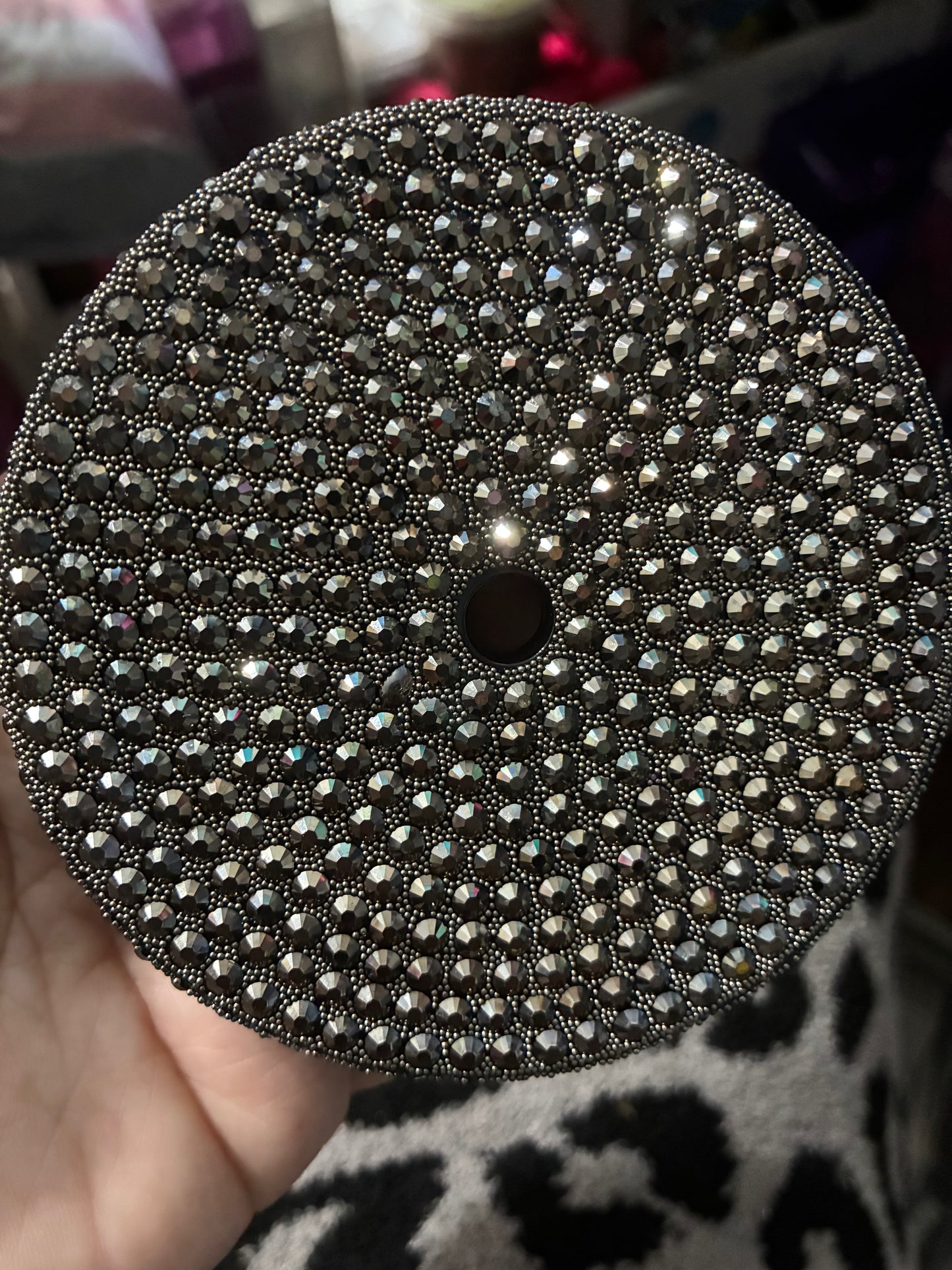 24oz bling lids comes with matching my plastic color straw